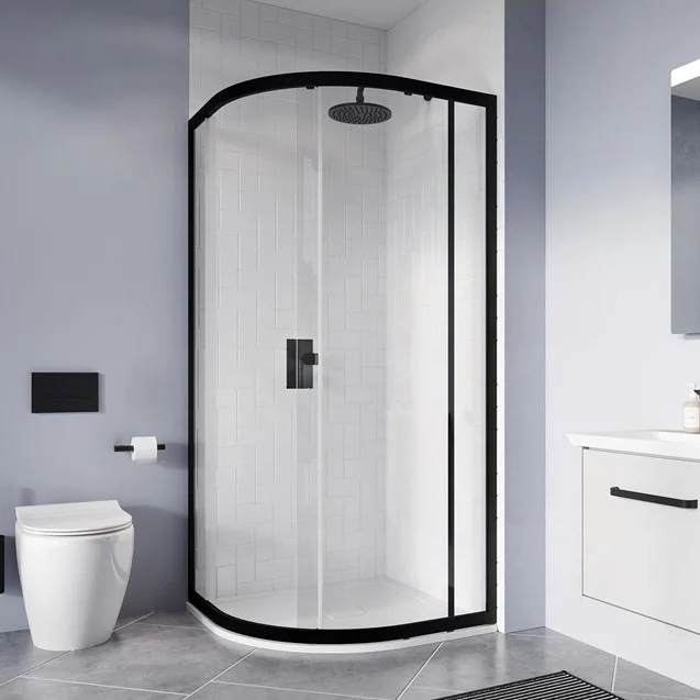 Crosswater 1000 X 800mm Clear 6 Matt Black Offset Quadrant Single Door Shower Enclosure 3 Crosswater 1000 X 800mm Clear 6 Matt Black Offset Quadrant Single Door Shower Enclosure