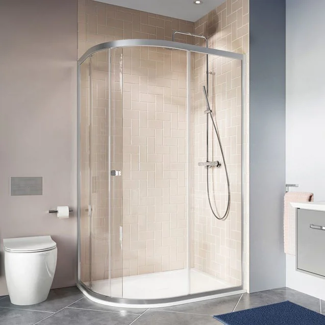 Crosswater 1000 X 800mm Clear 6 Offset Quadrant Single Door Shower Enclosure 4 Crosswater 1000 X 800mm Clear 6 Offset Quadrant Single Door Shower Enclosure - Image 2