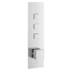 Nuie Square Push Button Shower Valve - Three Outlet -Home Bathroom cpb7312 l