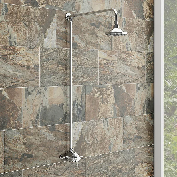 Orion Modern Twin Exposed Thermostatic Shower Valve + Rigid Riser 4 Orion Modern Twin Exposed Thermostatic Shower Valve + Rigid Riser - Image 2