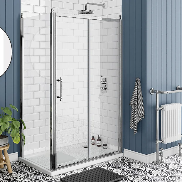 Chatsworth Traditional 1200 X 800mm Sliding Door Shower Enclosure Without Tray 4 Chatsworth Traditional 1200 X 800mm Sliding Door Shower Enclosure Without Tray - Image 2