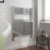 Cube Heated Towel Rail - Chrome (600 X 690mm) -Home Bathroom cubeheatedtowelrailchrome600x800mmnd1