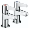Bristan - Design Utility Lever Basin Taps - Chrome -Home Bathroom dul12c ln