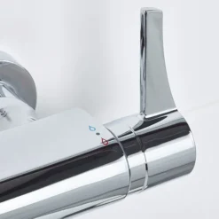 Bristan Design Utility Lever Bar Mixer With Adjustable Riser Kit & Fast Fit Wall Fixings -Home Bathroom dul2shxarffc.ai2