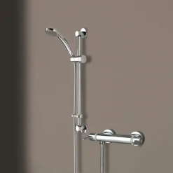 Bristan Design Utility Lever Bar Mixer With Adjustable Riser Kit & Fast Fit Wall Fixings -Home Bathroom dul2shxarffc d1
