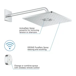Grohe Grohtherm Cube SmartConnect Shower Set -Home Bathroom gbtcubes d5