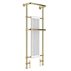 JTP Grosvenor Antique Brass 1500 X 574mm Traditional Heated Towel Radiator