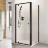 Roman Haven6 Matt Black 6mm Square Pivot Door Shower Enclosure - 760 X 760mm -Home Bathroom h3r7cbl
