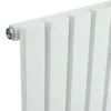 Hudson Reed Sloane 600 X 992mm Horizontal Single Panel Radiator - Satin White -Home Bathroom hlw56 d2