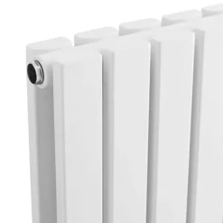 Hudson Reed Sloane 600 X 412mm Horizontal Double Panel Radiator - Satin White