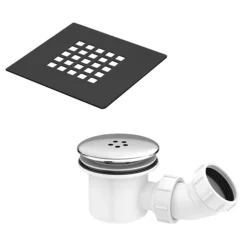 Hudson Reed Matt Black 1400 X 900mm Sliding Door Shower Enclosure + Black Tray -Home Bathroom hrblksgeaaaaa