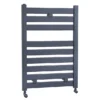 Fewston Straight Flat Panel Heated Towel Rail - W500 X H719mm - Anthracite -Home Bathroom htr004 lrg