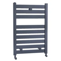 Fewston Straight Flat Panel Heated Towel Rail - W500 X H719mm - Anthracite