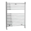 Lindley Straight Heated Towel Rail - W500 X H690mm - Chrome -Home Bathroom htr019l