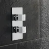 Hudson Reed Kubix Concealed Twin Shower Valve With Diverter -Home Bathroom hudsonreedkubixconcealedtwinshowervalvewithdivertera3017d1