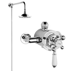 Hudson Reed Traditional Dual Exposed Thermostatic Shower Valve + Rigid Riser Kit 7 Hudson Reed Traditional Dual Exposed Thermostatic Shower Valve + Rigid Riser Kit -Home Bathroom hudsonreedtraditionaldualexposedthermostaticshowervalveincrigidriserkitl