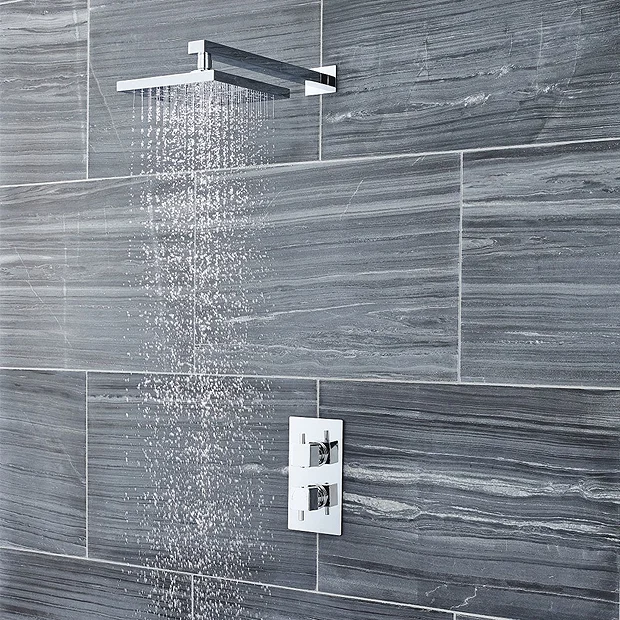 Nuie Series L Twin Concealed Thermostatic Shower Valve - Chrome 5 Nuie Series L Twin Concealed Thermostatic Shower Valve - Chrome - Image 3