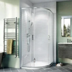 Crosswater 900 X 900mm Kai 6 Quadrant Double Door Shower Enclosure 10 Crosswater 900 X 900mm Kai 6 Quadrant Double Door Shower Enclosure -Home Bathroom klqds0800 d1