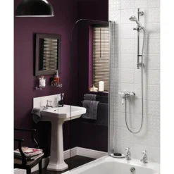 Bristan Colonial2 Thermostatic Surface Mounted Shower Valve + Adjustable Riser -Home Bathroom kn2shxarc d1