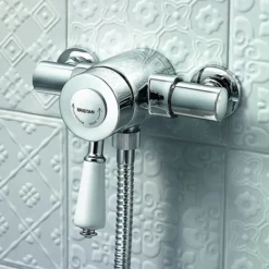 Bristan Colonial2 Thermostatic Surface Mounted Shower Valve + Adjustable Riser