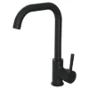 Edmonton Matt Black Single Lever Kitchen Sink Mixer 1 Edmonton Matt Black Single Lever Kitchen Sink Mixer -Home Bathroom kta21 l