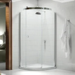 Merlyn 10 Series 800 X 800mm RH 1 Door Quadrant Enclosure -Home Bathroom m103211cr d1