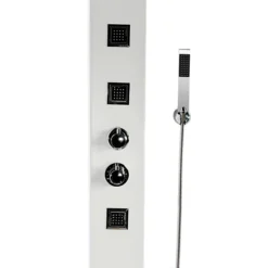 Maverick Tower Shower Panel (Thermostatic) - White 9 Maverick Tower Shower Panel (Thermostatic) - White -Home Bathroom maverickthermostaticshowerpanelwhitewsp001d2
