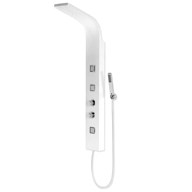 Maverick Tower Shower Panel (Thermostatic) - White 3 Maverick Tower Shower Panel (Thermostatic) - White