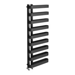 Milan Curved Anthracite 1300 X 500 Designer Flat Panel Heated Towel Rail - 9 Sections 11 Milan Curved Anthracite 1300 X 500 Designer Flat Panel Heated Towel Rail - 9 Sections -Home Bathroom mctr135a1 d4
