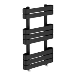 Milan Curved Anthracite 850 X 500 Designer Flat Panel Heated Towel Rail -Home Bathroom mctr855a2 d3