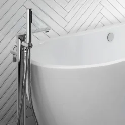 Madrid Floor Mounted Freestanding Bath Shower Mixer -Home Bathroom md005 d4