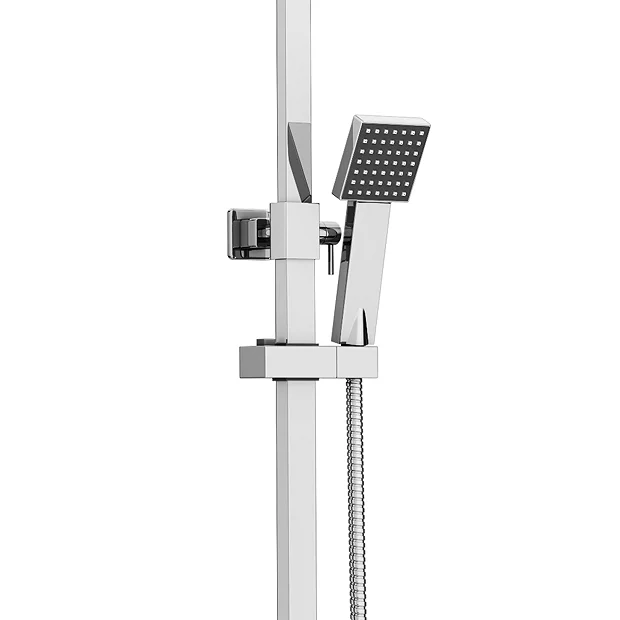 Milan Modern Square Thermostatic Shower (300 X 300mm Head - Chrome) 5 Milan Modern Square Thermostatic Shower (300 X 300mm Head - Chrome) - Image 3