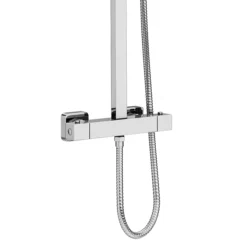 Milan Modern Square Thermostatic Shower (300 X 300mm Head - Chrome) 9 Milan Modern Square Thermostatic Shower (300 X 300mm Head - Chrome) -Home Bathroom mil03h d2