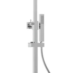 Milan Deluxe Cool Touch Square Thermostatic Shower (300 X 300mm Head - Chrome) -Home Bathroom mil2ct d2