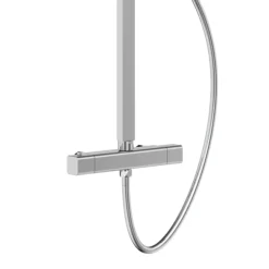 Milan Deluxe Cool Touch Square Thermostatic Shower (300 X 300mm Head - Chrome) -Home Bathroom mil2ct d3