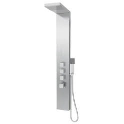 Milan Modern Stainless Steel Tower Shower Panel (Thermostatic) -Home Bathroom milanmodernstainlesssteeltowershowerpanelthermostaticnd1