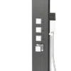 Milan Shower Tower Panel - Dark Chrome (Thermostatic) -Home Bathroom milanshowertowerpaneldarkchromed3