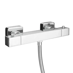 Milan Bar Shower Package W. Flat Minimalist Slider Handset Kit 13 Milan Bar Shower Package W. Flat Minimalist Slider Handset Kit -Home Bathroom mmbsft1d4