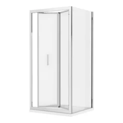 Monza 700 X 700mm Bi-Fold Door Shower Enclosure + Pearlstone Tray