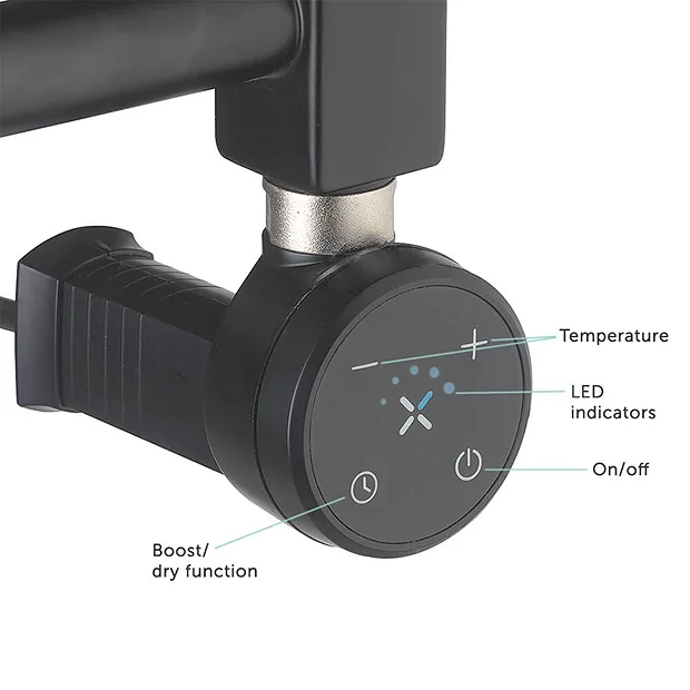 Crosswater MPRO 480 X 1140mm Electric Only Towel Rail - Matt White 3 Crosswater MPRO 480 X 1140mm Electric Only Towel Rail - Matt White