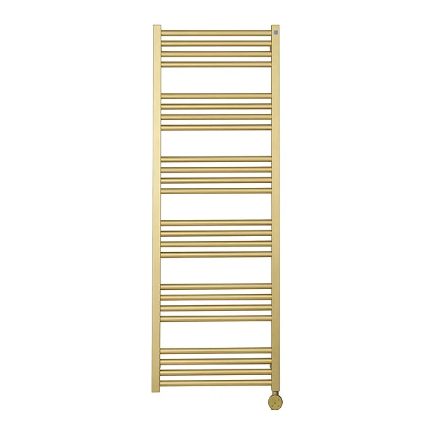 Crosswater MPRO 480 X 1380mm Electric Only Towel Rail - Brushed Brass Effect 4 Crosswater MPRO 480 X 1380mm Electric Only Towel Rail - Brushed Brass Effect - Image 2