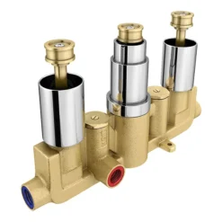 Milan Concealed Shower Valve With Slide Rail Kit + Wall Mounted Fixed Head -Home Bathroom mshwpk d2