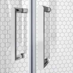 Monza 1400 X 800mm Double Sliding Door Shower Enclosure Without Tray -Home Bathroom mz148sdetd1