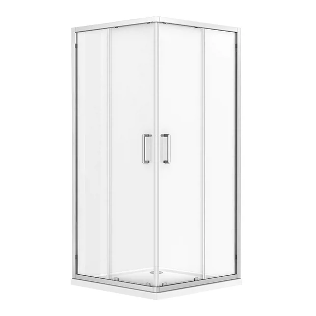 Monza 900 X 900mm Square Corner Entry Shower Enclosure Without Tray 3 Monza 900 X 900mm Square Corner Entry Shower Enclosure Without Tray