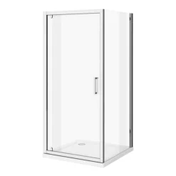 Monza 760 X 760mm Pivot Door Shower Enclosure + Pearlstone Tray 8 Monza 760 X 760mm Pivot Door Shower Enclosure + Pearlstone Tray -Home Bathroom mzpv76et d1 3