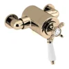 Bristan - 1901 Exposed Dual Control Thermostatic Shower Valve - Gold -Home Bathroom n2cshxvog ln