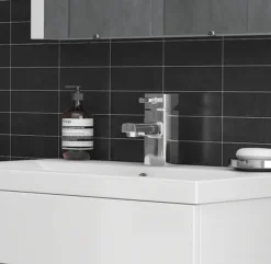 Neo Minimalist Basin And Bath Shower Mixer Taps - Chrome 10 Neo Minimalist Basin And Bath Shower Mixer Taps - Chrome -Home Bathroom neo002neo001d2