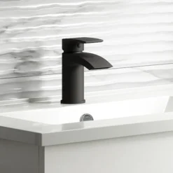 Nexus Matt Black Basin Mixer Tap -Home Bathroom nex05k d6