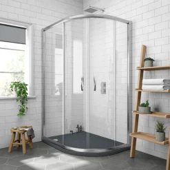 Newark RH 1200 X 800mm Offset Quadrant Enclosure + Slate Effect Tray 9 Newark RH 1200 X 800mm Offset Quadrant Enclosure + Slate Effect Tray -Home Bathroom nqse128strh l