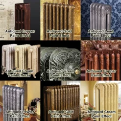 Paladin Sloane 750mm High 9 Section Electric Cast Iron Radiator With 2000w Heating Element -Home Bathroom paladinantiquedeffect 4